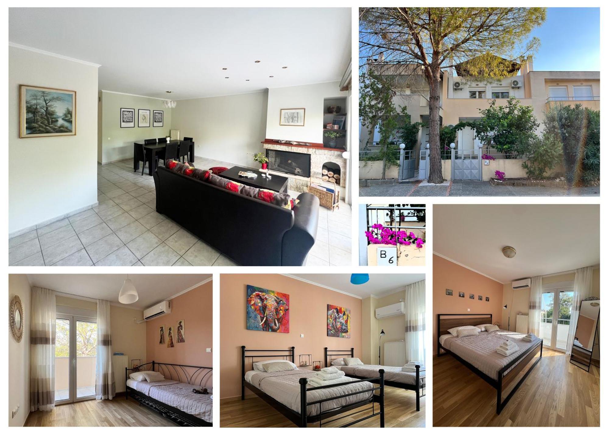 Villa Marousi Escape - 5 Mins Walking Away From Train - Metro *